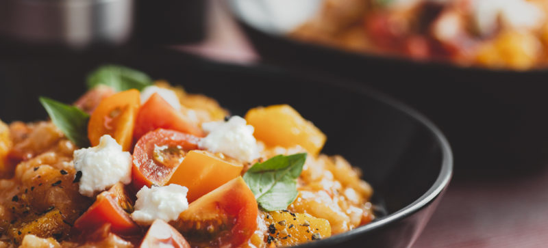 Close up of Spicy Butternut Squash Risotto