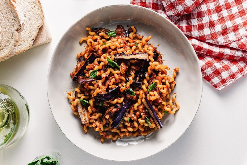 Plated Pasta alla Norma