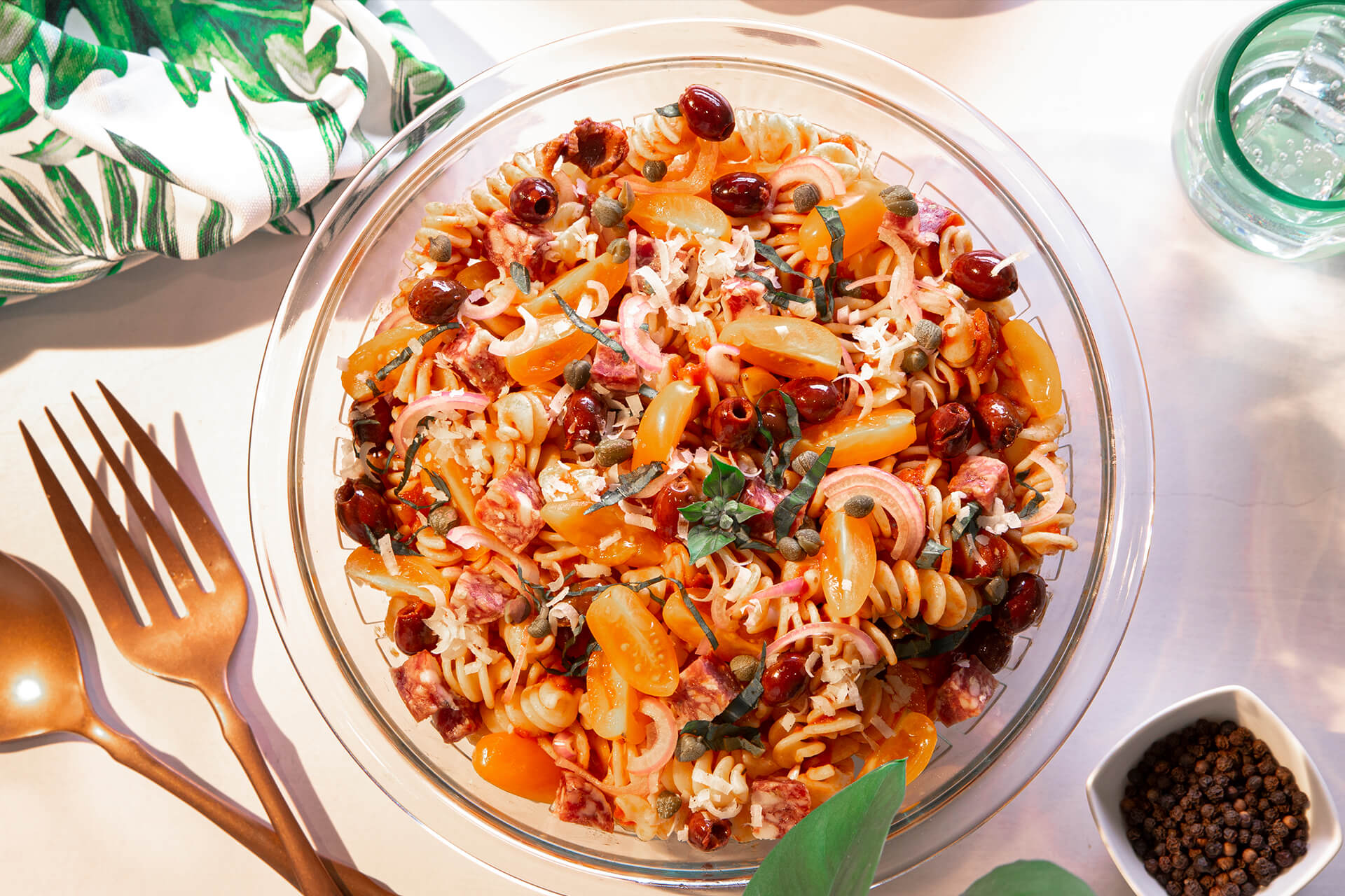 25-Minute Puttanesca Pasta Salad